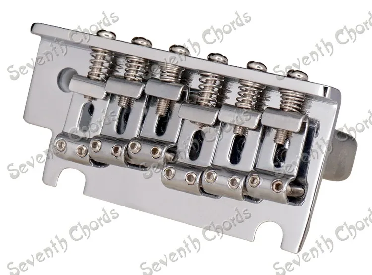 ein set chrome verdickt basis 6 string sattel tremolo brücke system für elektrische gitarre mit nieten arm xsy gxmz free global shipping