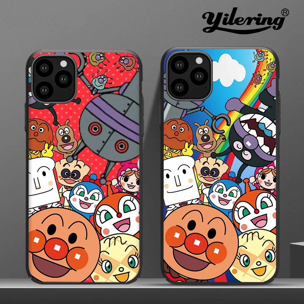 Модный черный мягкий чехол Anpanman из ТПУ для телефона Apple iPhone 11 Pro Max 5 5S SE 2020 6 6S 7 8 Plus XR