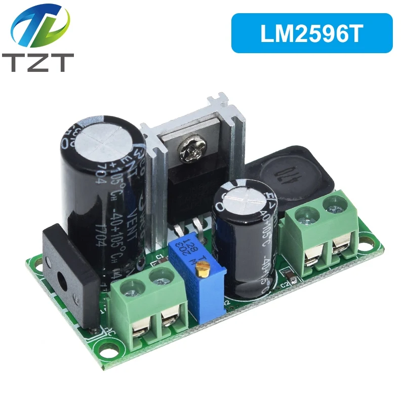 Регулируемый понижающий модуль питания TZT LM2596T LM2596HV 3 А постоянного тока 5 50 В