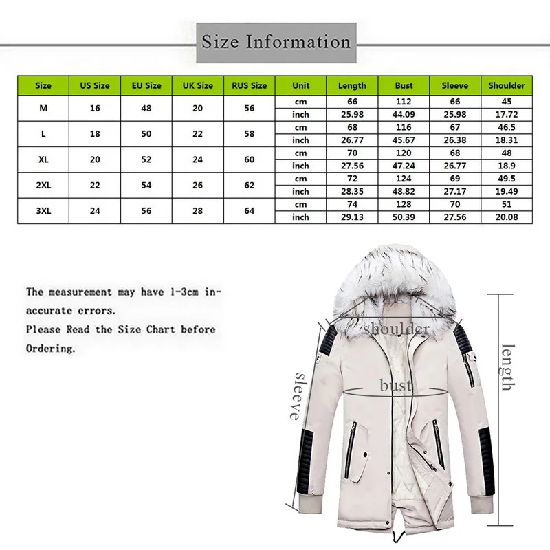 CYSINCOS брендовая новая зимняя куртка для мужчин плотные теплые парки Повседневная