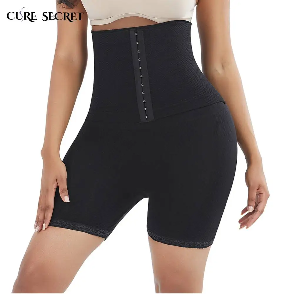 Лечения SECRET Для женщин Высокая талия Бесшовные трусики с передним крючки животик