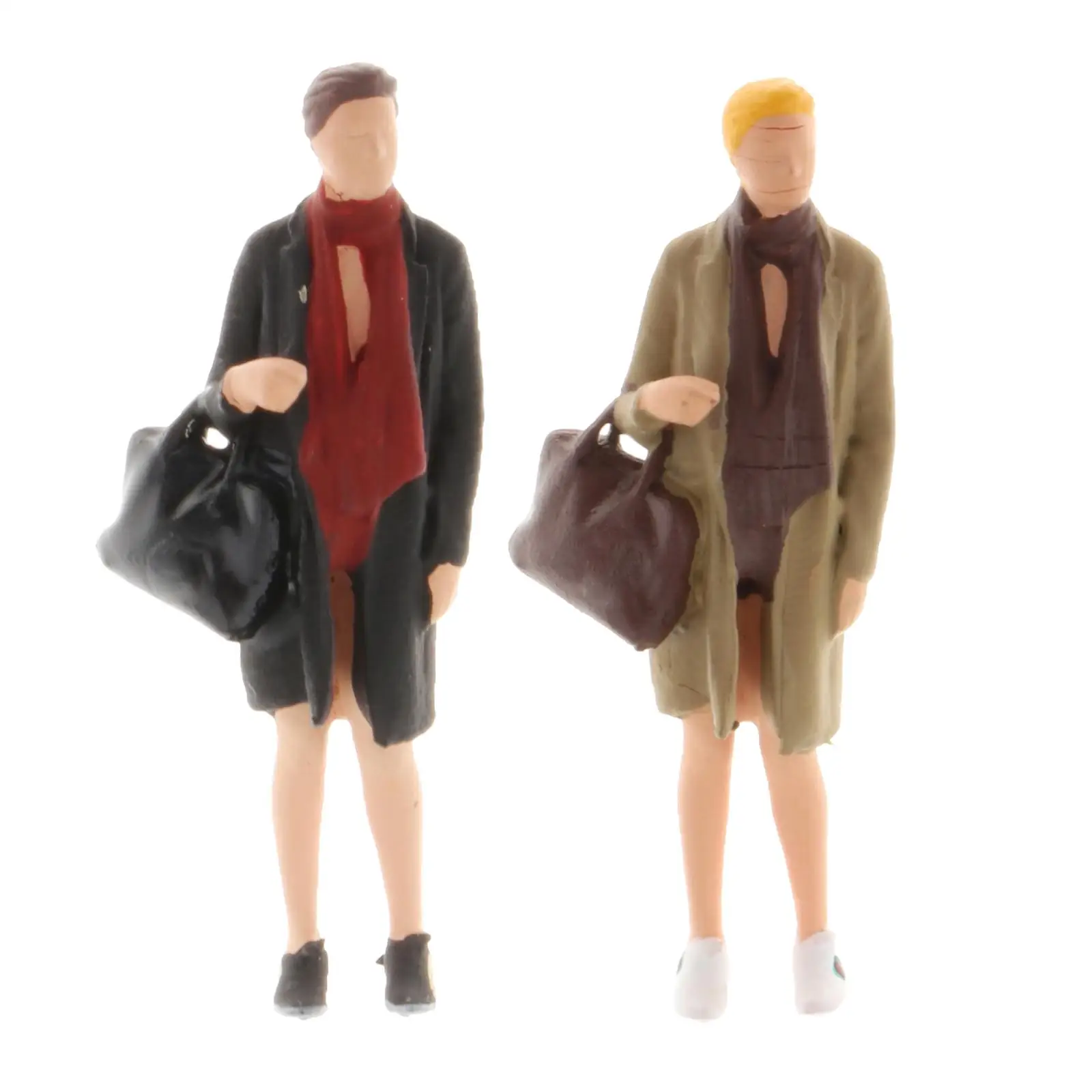 

1pc Mini Diorama Hand Painted Figure Graceful Women Park Layout for Siku
