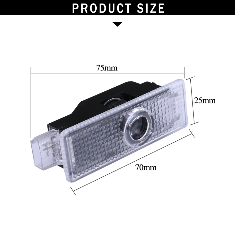 Автомобильный светодиодный светильник с Логотипом Двери приветственный для BMW