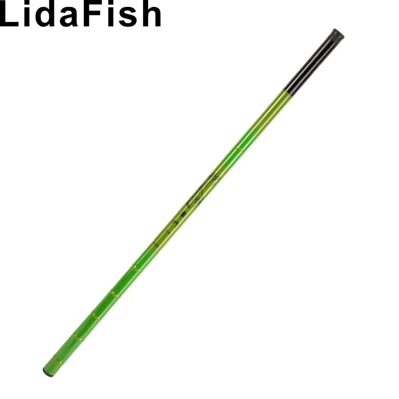 

Green bamboo color fiberglass hard-adjusting stream rod 2.7-7.2M fishing weight 1500G short section fishing rod