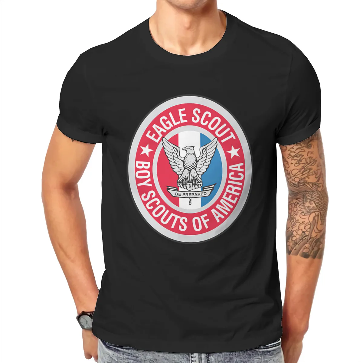 

Officially Licensed Eagle Scout T shirt Men T shirt summer T-shirt