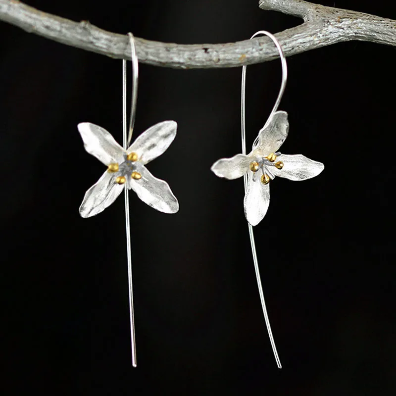 

Серьги-капли женские из серебра 925 пробы