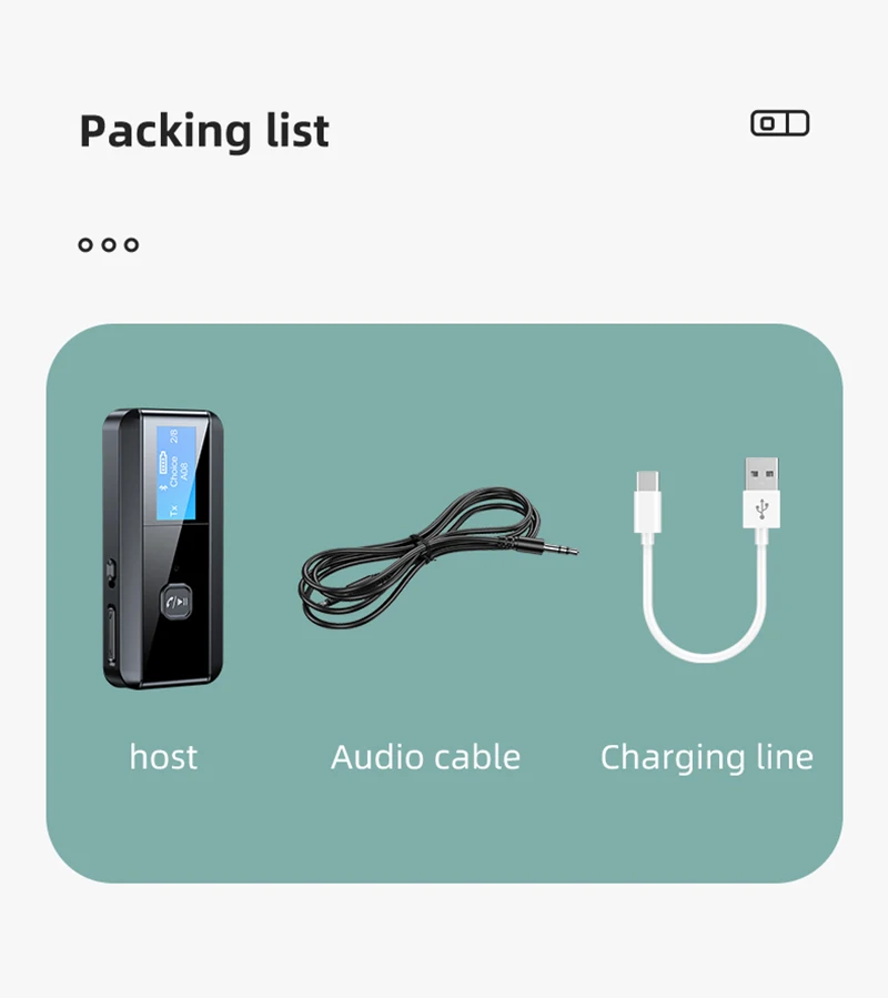 

2021 New Bluetooth 5.0 LCD Display Audio Receiver Transmitter For TV PC Driver-Free USB Dongle 3.5MM 3.5 AUX Wireless Adapter