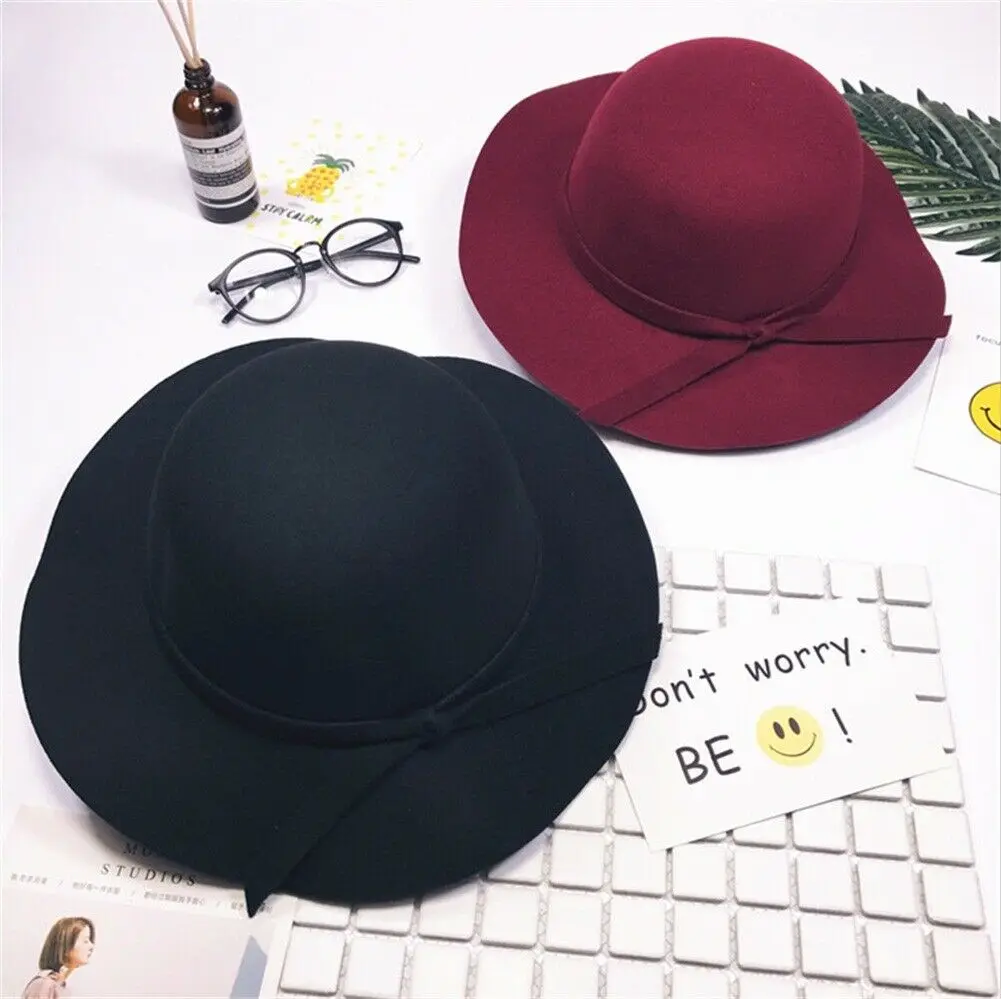 Pudcoco Brand Fall Kids Baby Girl Hats Sweet Bowknot Bowler Beach Sun Protect Caps Bonnet Toddler Newborn Photography Props 2-8T | Детская