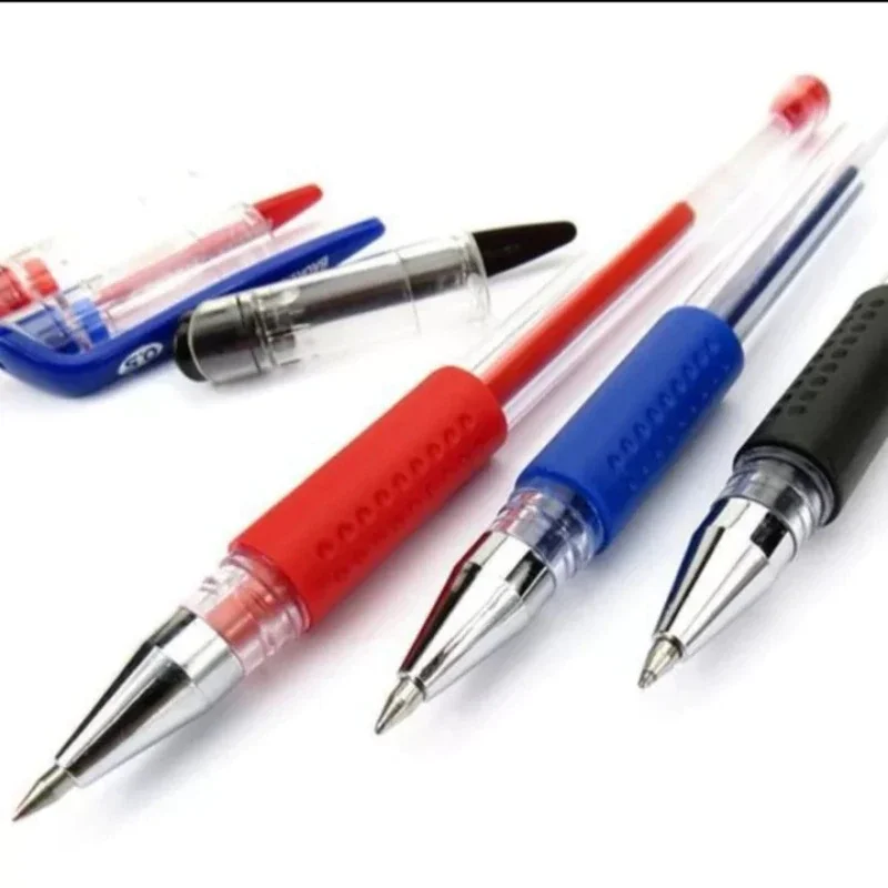 

2/4/6/8/10 Pcs Red Blue Black Ink Gel Pen 0.5mm Writing Neutral Simple For Student School Stationery Tool Office Supplies
