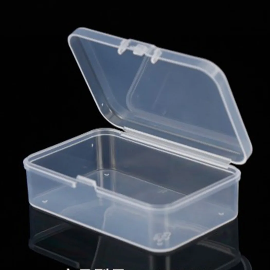 

10pcs 9.5*6.5*2.5cm Mini Plastic Storage Box Jewelry Bead Screw Organizer Container Case Multifunctional Design, Practical