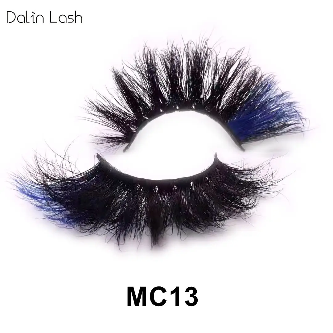 Новинка 9D натуральные норковые цветные ресницы оптом длинные пушистые