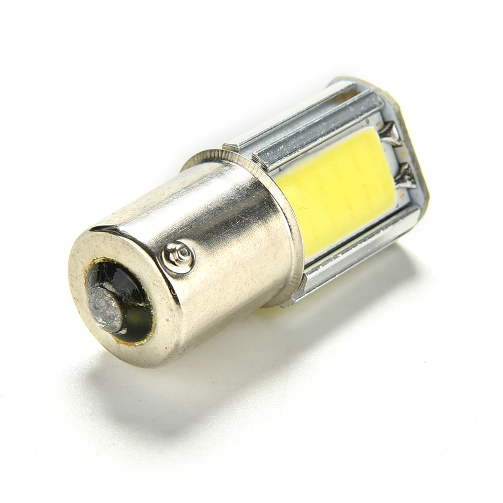 

White Red 1156 G18 Ba15s 4 COB LED Car Auto Light Source Turn Signal Rear Bulb Lamp DC12V