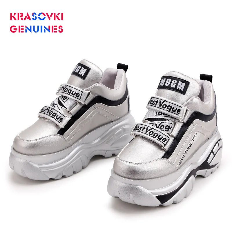 Krasovki/женские кроссовки из натуральной кожи Сезон Зима Прямая поставка Модная