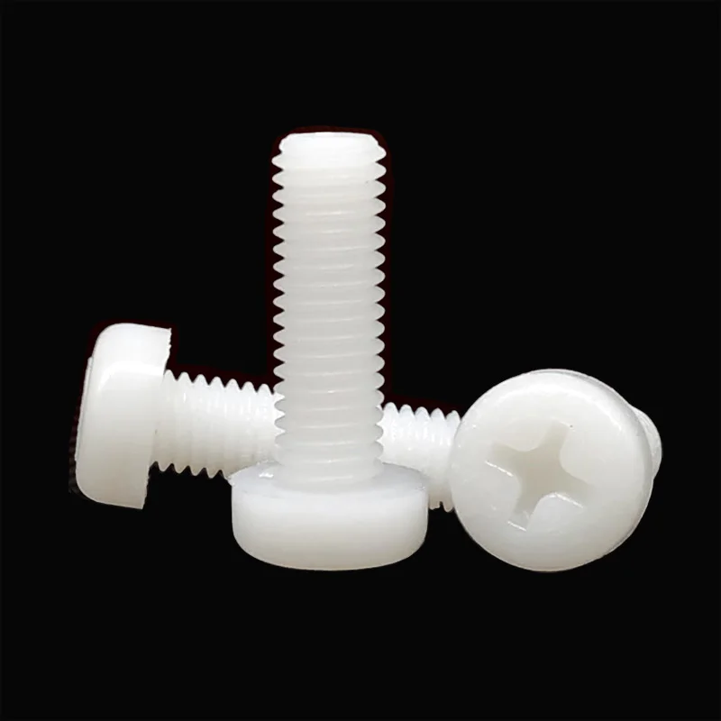 Нейлоновые круглые болты phillips M2/M2.5/M3/M4/M5/M6/M8/M10