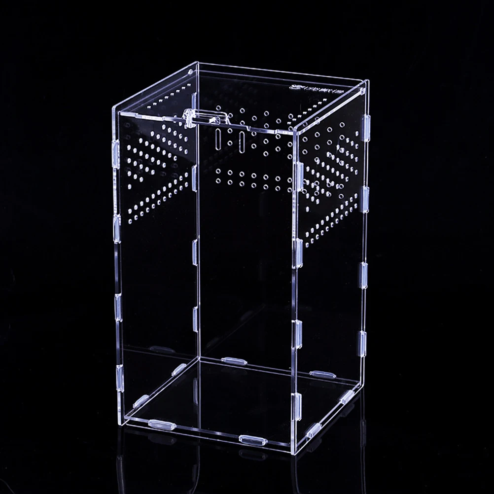 15x15x25 см Бак для рептилий насекомые пауки Черепаха Ящерица акриловая прозрачная