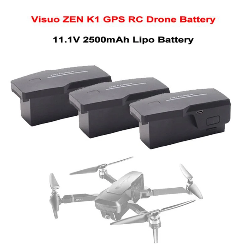 11 1 V 2500mAh Lipo батарея для Visuo ZEN K1 gps Дрон 4K широкоугольная HD камера RC Квадрокоптер