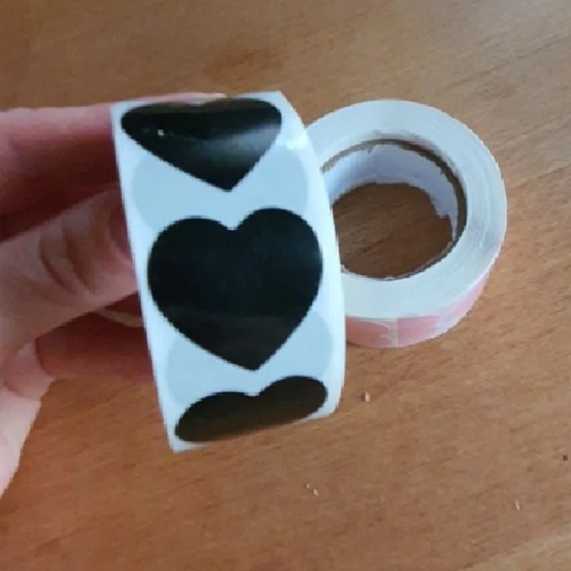 500 шт./рулон любящее сердце круглые Стикеры Скрапбукинг посылка подарочная