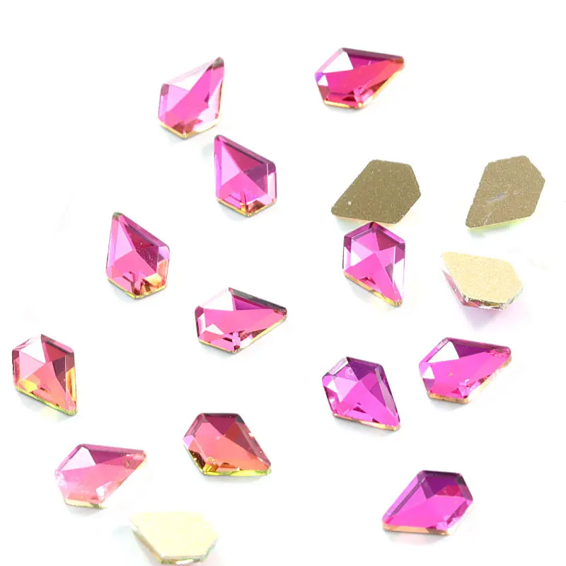 

20pcs K9 Top Quality Red Volcanic Nail Art Rhinestone Nail Rhinestone Glitter Strass For Nails DIY Decoration H0995