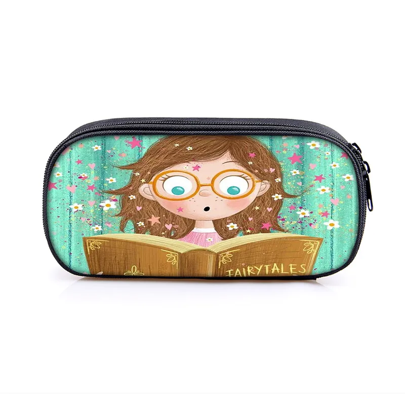 Мультяшные милые косметички для девочек женская косметичка сумка карандашей