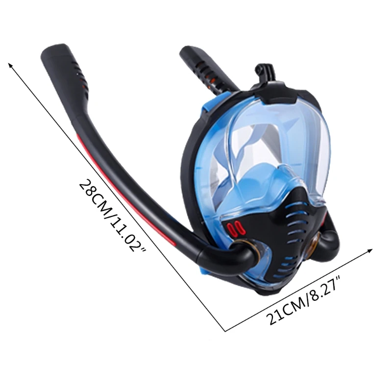 

Diving Mask Snorkel Mask Underwater Anti Fog Full Face Snorkeling Mask Women Men Kids Swimming Scuba Diving Equipment