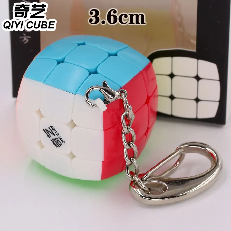 QY 3.6cm Color Волшебный куб, головоломка, мини куб 2,0 3,0 3,5 3,6 4,0 4,5 см ключ брелоки цепочки мини хлеб XiaoManTou развивающие игрушки игры - Color: QY 3.6cm Color