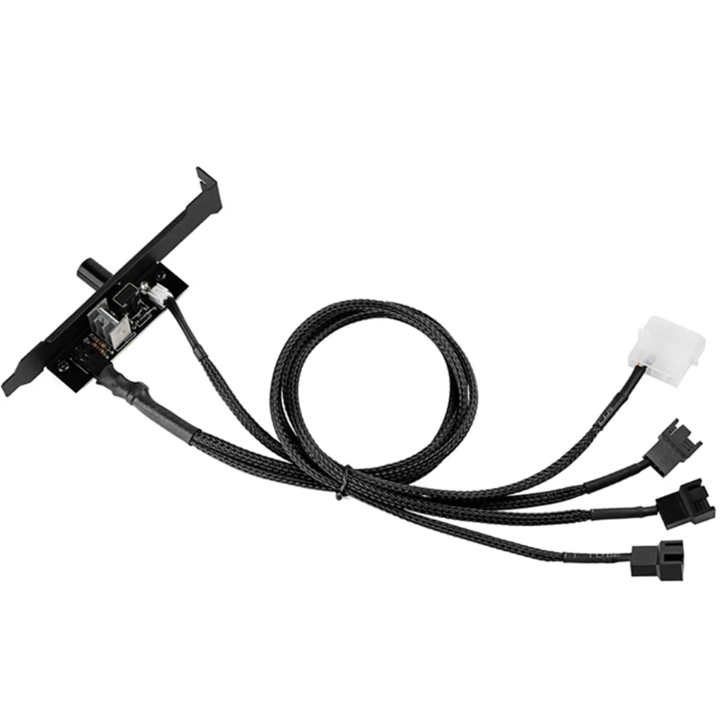 

Wearproof 3Pin/4pin PCI Cooling Fan Speed Controller Used for PC Cooling System Computer Internal Components
