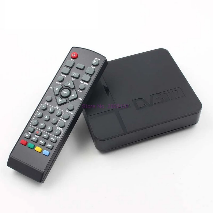 

dhl or fedex 50pcs HD DVB-T2 Digital Receiver Set-top Box with Multimedia Player H.264/MPEG-2/4 Compatible with DVB-T