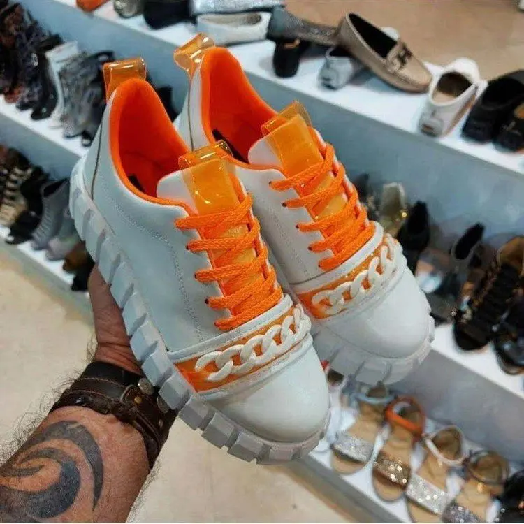 

New 2021 Women's Sports Shoes Fashion New Lace-Up Wedge Female Vulcanized Shoes Casual Outdoor Platform Comfy Ladies Sneakers