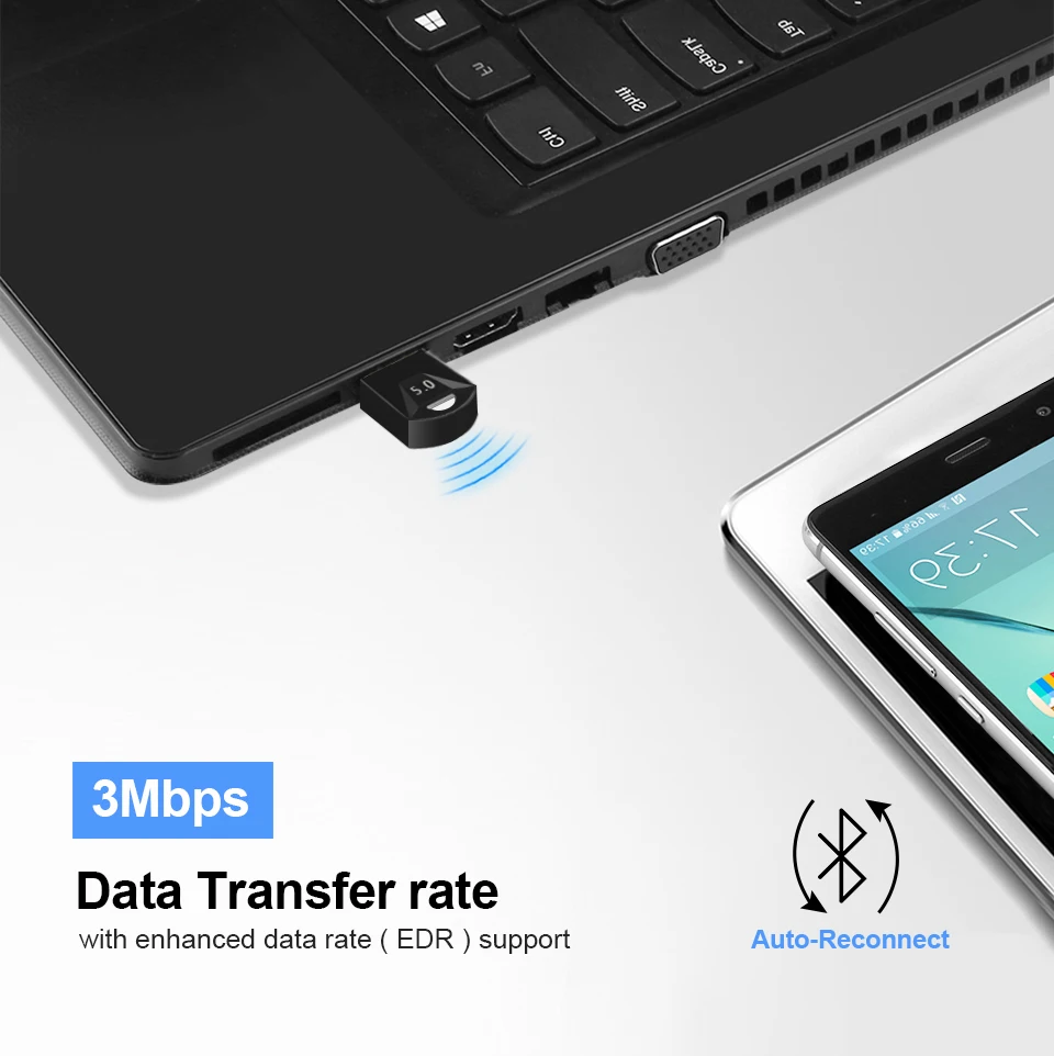 Usb Bluetooth адаптер для ПК 5 0 приемник ключ передатчик беспроводной 4 компьютера |