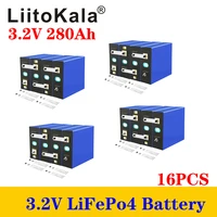16pcs 3 2v 280ah lifepo4 battery diy 4s 12v 24v 280ah rechargeable battery pack for electric car rv solar energy storage system