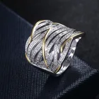 YOBEST модное AAA Австрийское кубическое циркониевое кольцо для мужчин серебряного цвета роскошные ювелирные изделия кольца для женщин и женщин