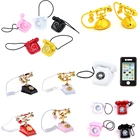 1:12 Кукольный домик Миниатюрный телефон настенное крепление Телефон кукольный домик мебель аксессуары для гостиной спальни кухни