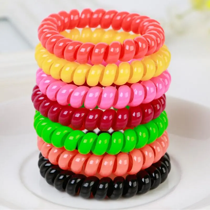 Резинка для волос с телефонной проволокой девочек стильная повязка и резинка из