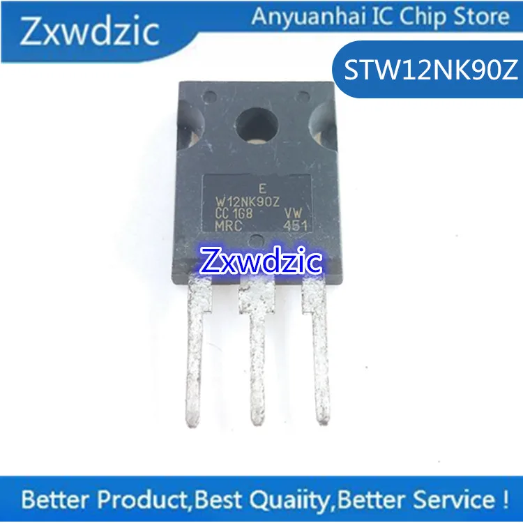 

10pcs 100%new imported original STW12NK90Z W12NK90Z TO-247N Channel FET 12A 900V