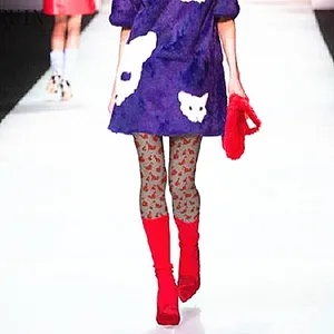 Женские колготки с принтом Красной лисы