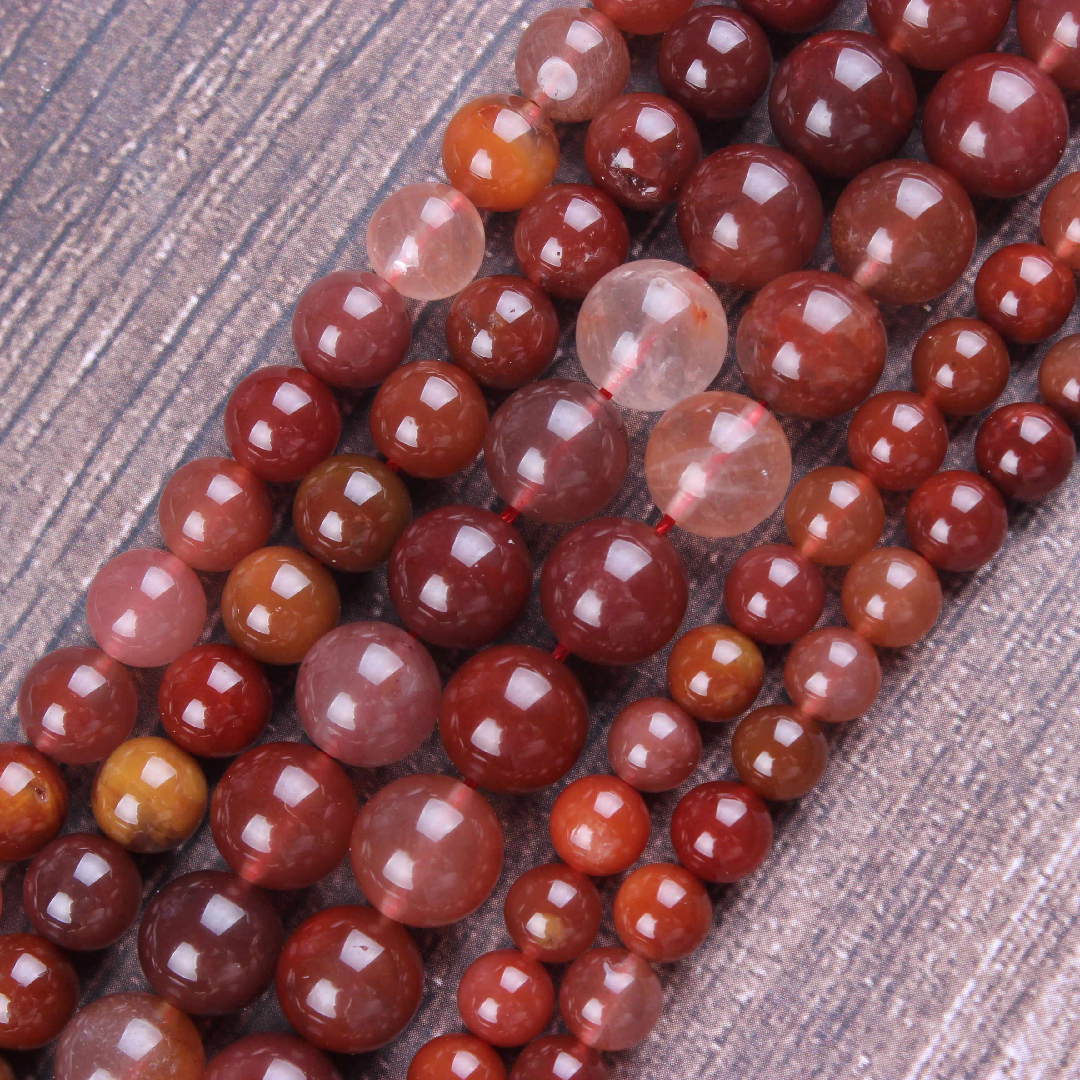 

Fashion jewelry 6 / 8 / 10mm natural gem Beads Red Rabbit loose beads DIY men and women Bracelet accessories