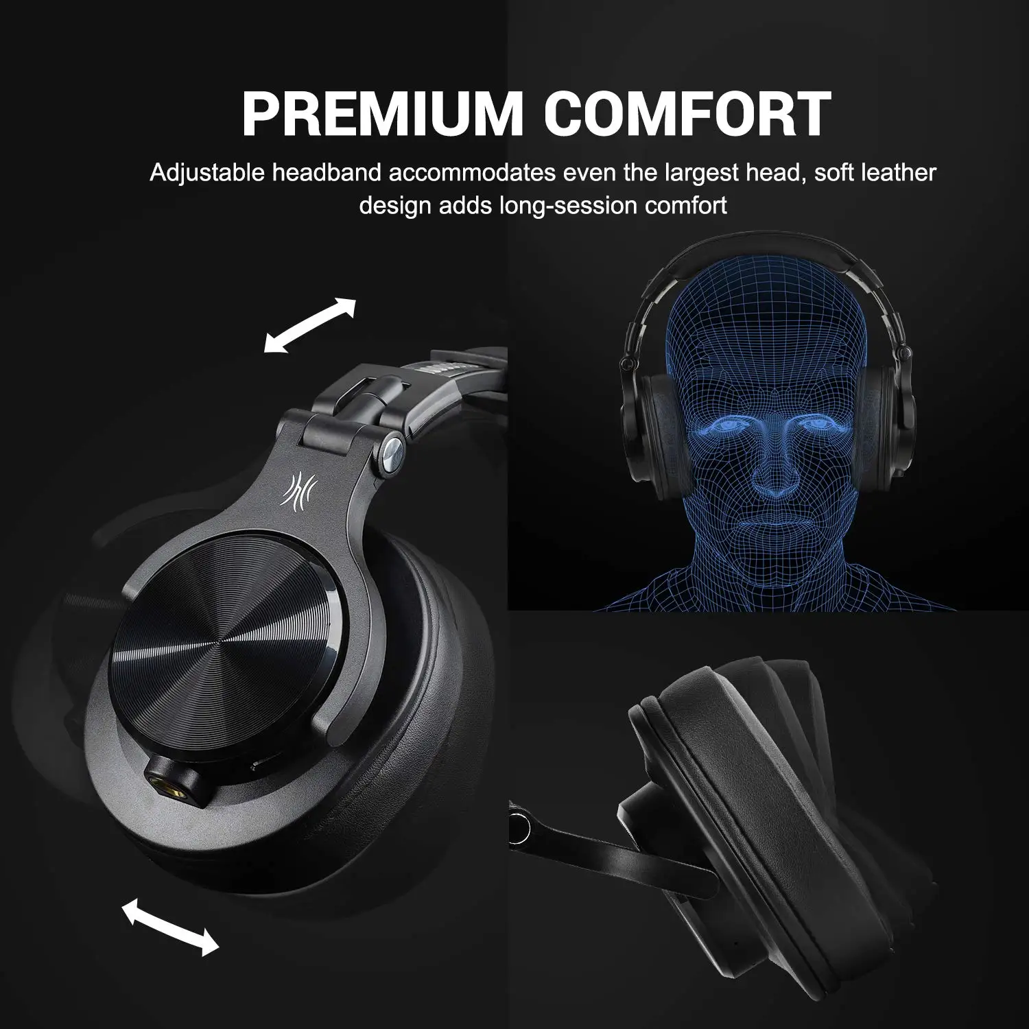 OneOdio Fusion Bluetooth Over Ear Headphones, Studio Recording Headphones with Share-port, Wired/Wireless Professional Monitor