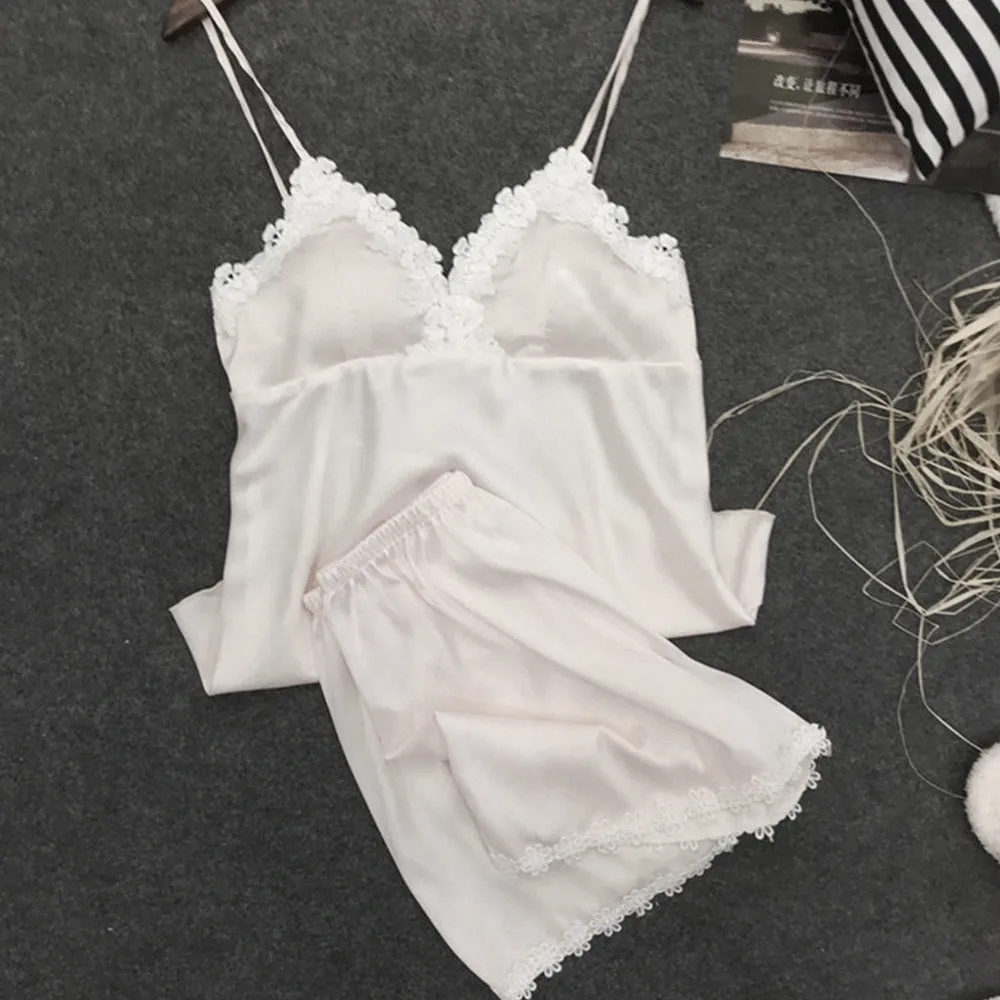 Мода США женское сексуальное кружевное нижнее белье из 2 предметов ночное набор