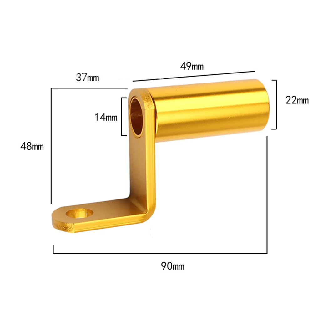 Мотоциклетная ручка Cafe Racer с ЧПУ Алюминиевый зажим для телефона держатель