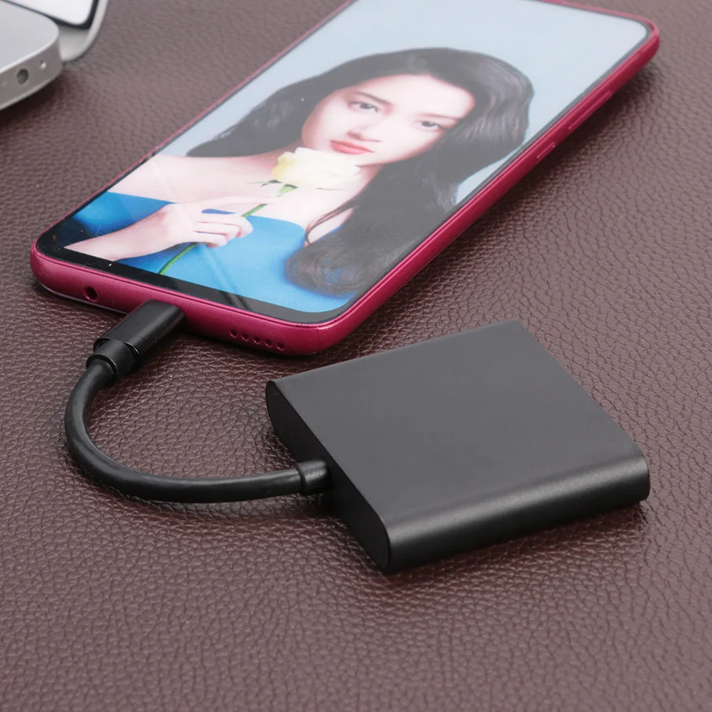 

3 in 1 USB3.1 Converter USB-C to USB3.0+4K HDMI-compatible+PD USB-C Adapter for Switch