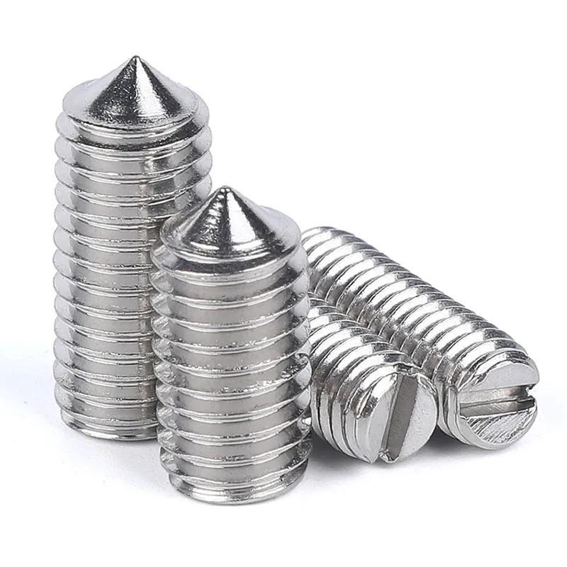 

Установочные винты с наконечником, нержавеющая сталь 304, прямой винт, M3 M4 M5 M6 M8