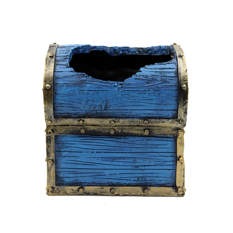 Аквариумные аксессуары ювелирные изделия полимерный полый бокс для сокровищ