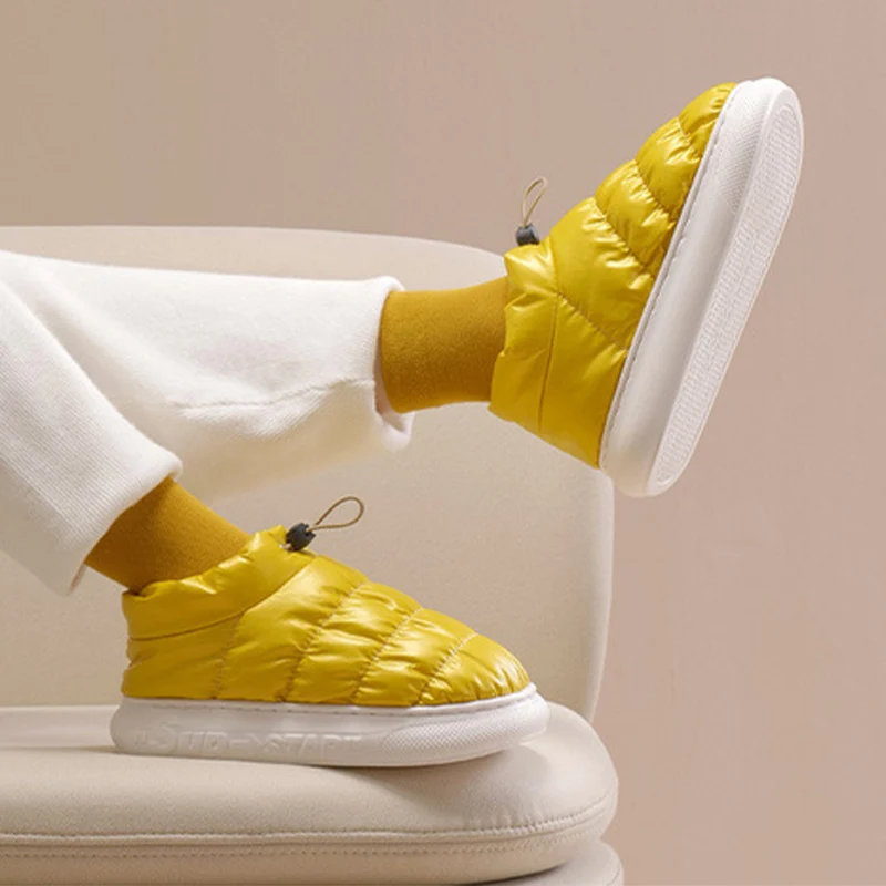 

Домашние тапочки, водонепроницаемая Женская и мужская обувь, легкие теплые плюшевые женские зимние тапочки для пар, напольная обувь для спа...