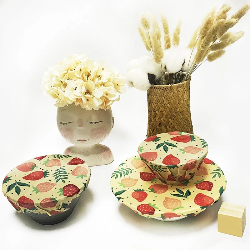 1 Набор многоразовая ткань из пчелиного воска упаковка для еды свежий мешок