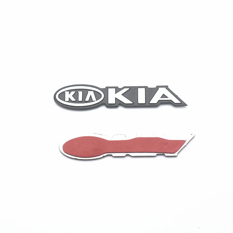 4 шт. алюминиевые 3d наклейки со звуковыми буквами для Kia rio ceed sportage cerato soul sorento k2 k5