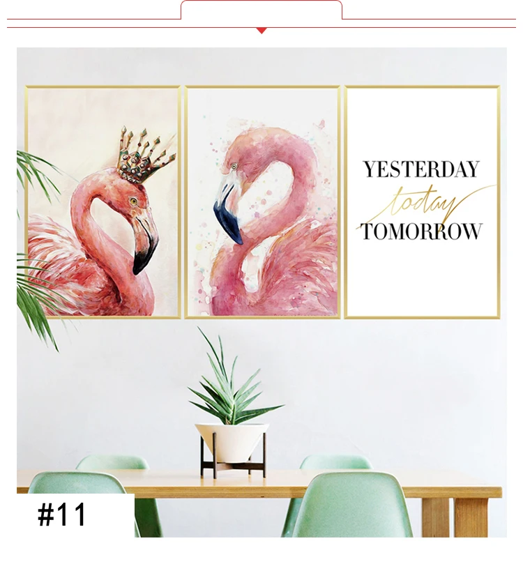 Flamingo Queen Wall Stickers Home Decor Living Room Bedroom Kids Girls Room Nursery Decoration Art Murals Baseboard Vinyl Decals