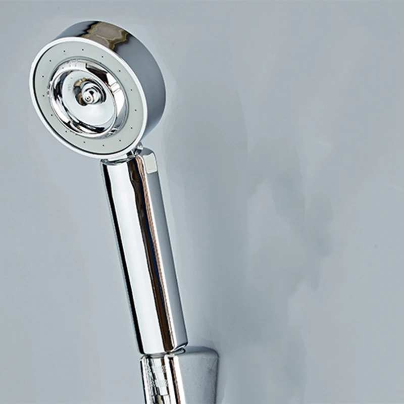 Двухсторонняя двойная функция душевая головка водосберегающая круглая Abs бустер