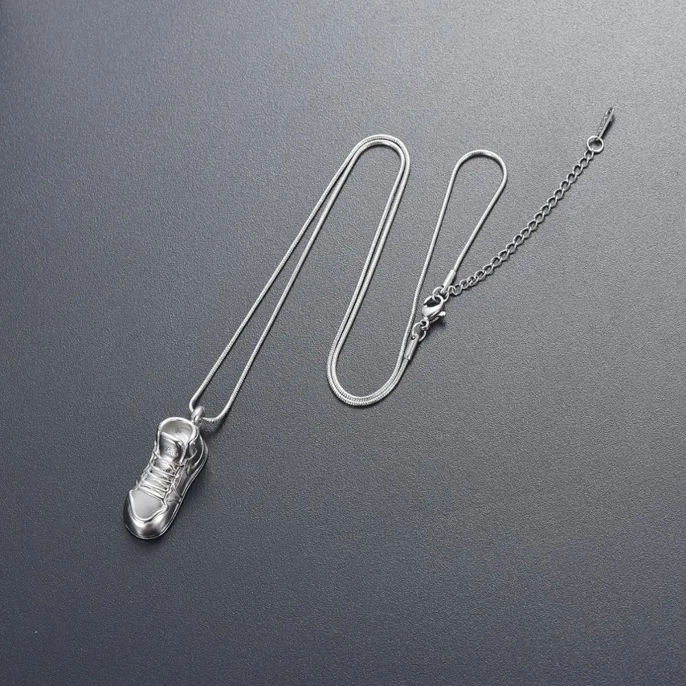 Кремационные украшения для золы подвеска в форме обуви колье из нержавеющей