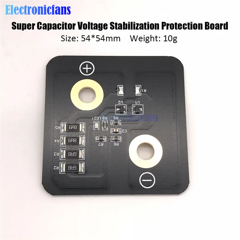 2 8 В 3000F супер конденсатор Стабилизация напряжения Защитная плата 5 4*5 4 см