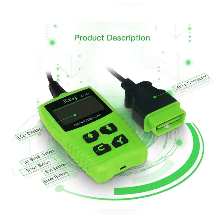 2019 сканер OBD2 автомобильный диагностический инструмент считыватель кодов Creader